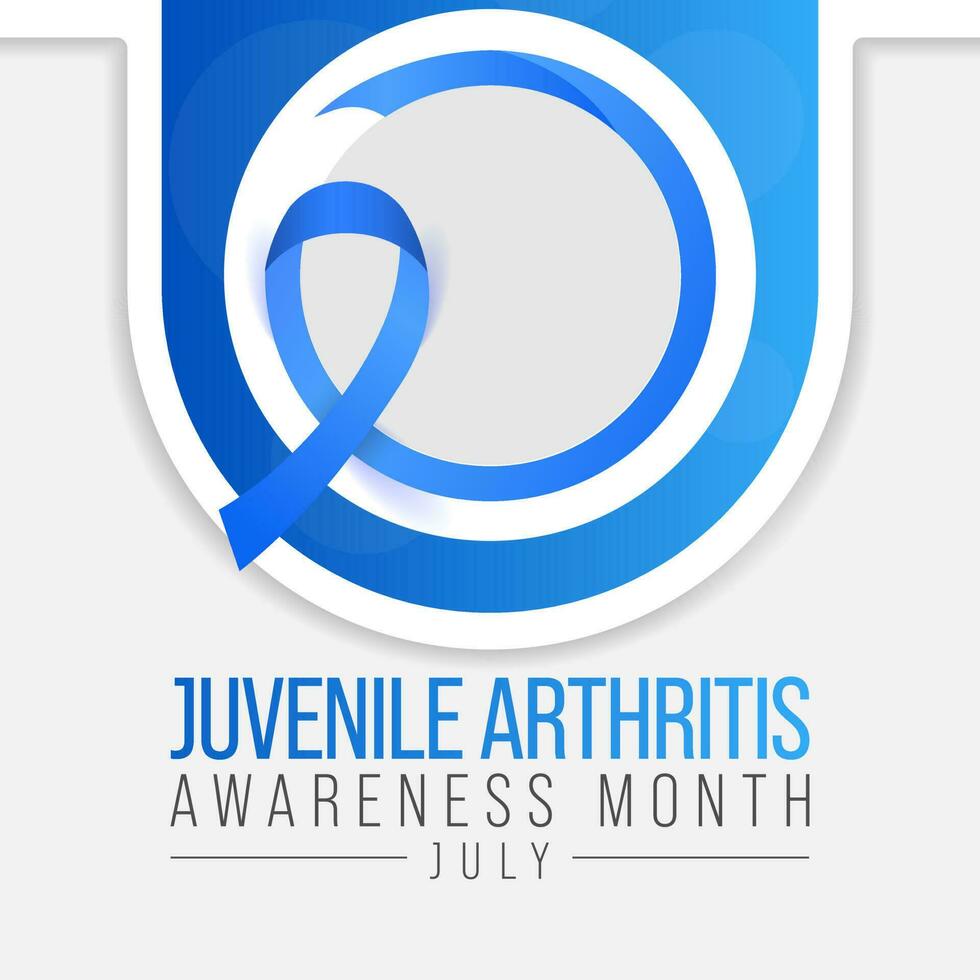 juvenil artrit medvetenhet månad är observerats varje år i juli. de mest allmänning symptom av de sjukdom är gemensam svullnad, smärta och styvhet, den är vanligtvis ett autoimmun oordning. vektor konst