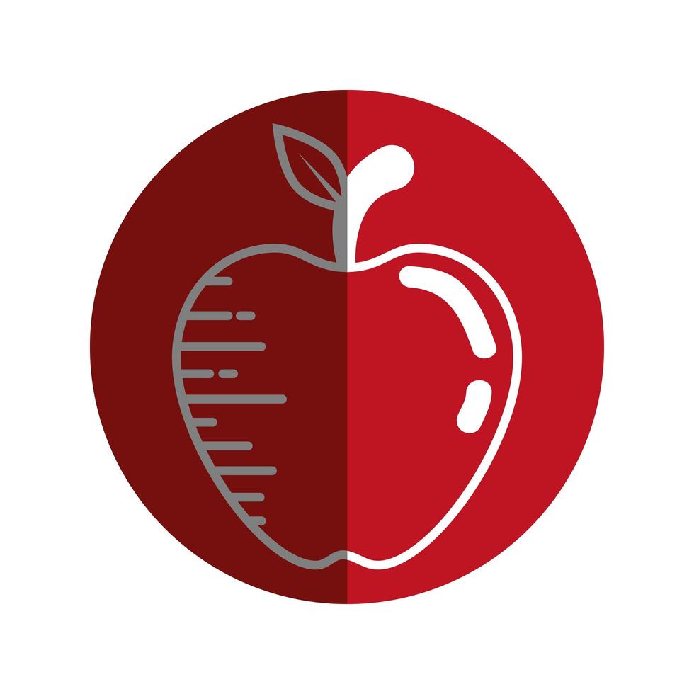 leckere Apfelfrucht vektor
