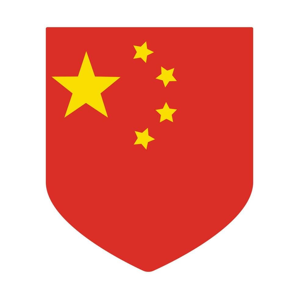 China Flagge, Flagge von China im gestalten vektor
