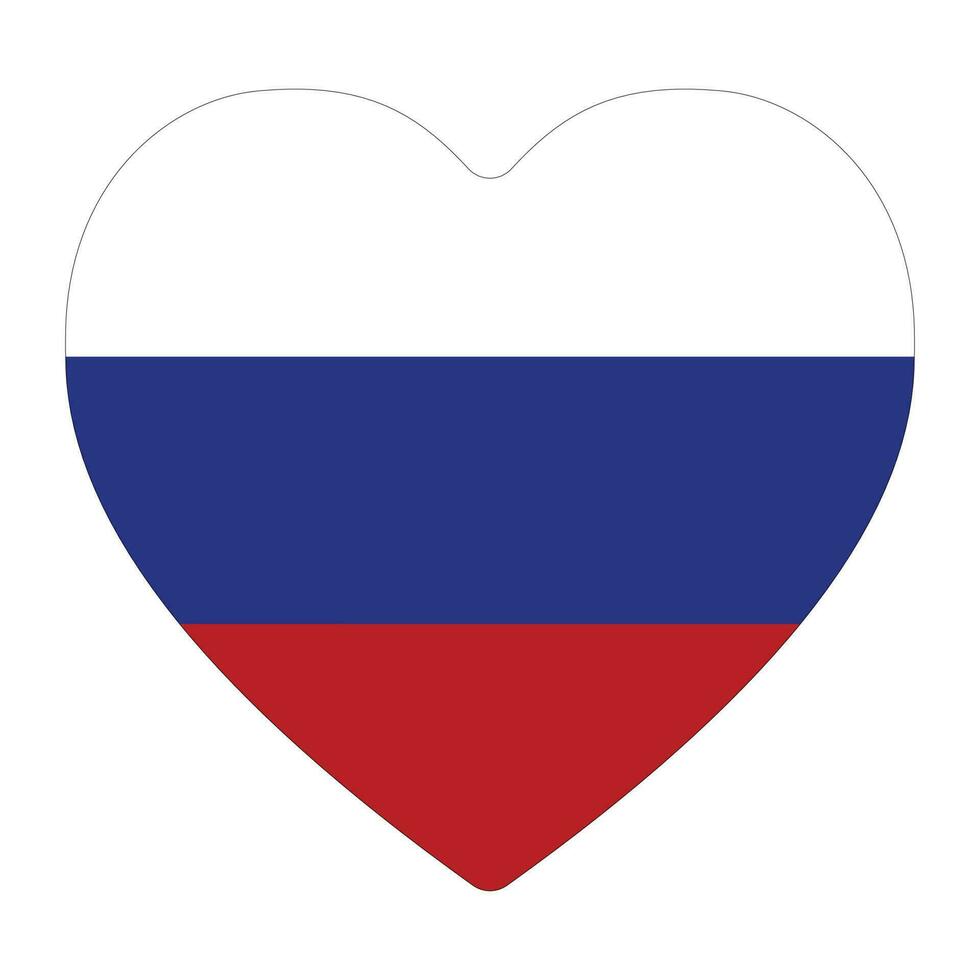 Russisch Flagge im Form. Flagge von Russland im Form. vektor