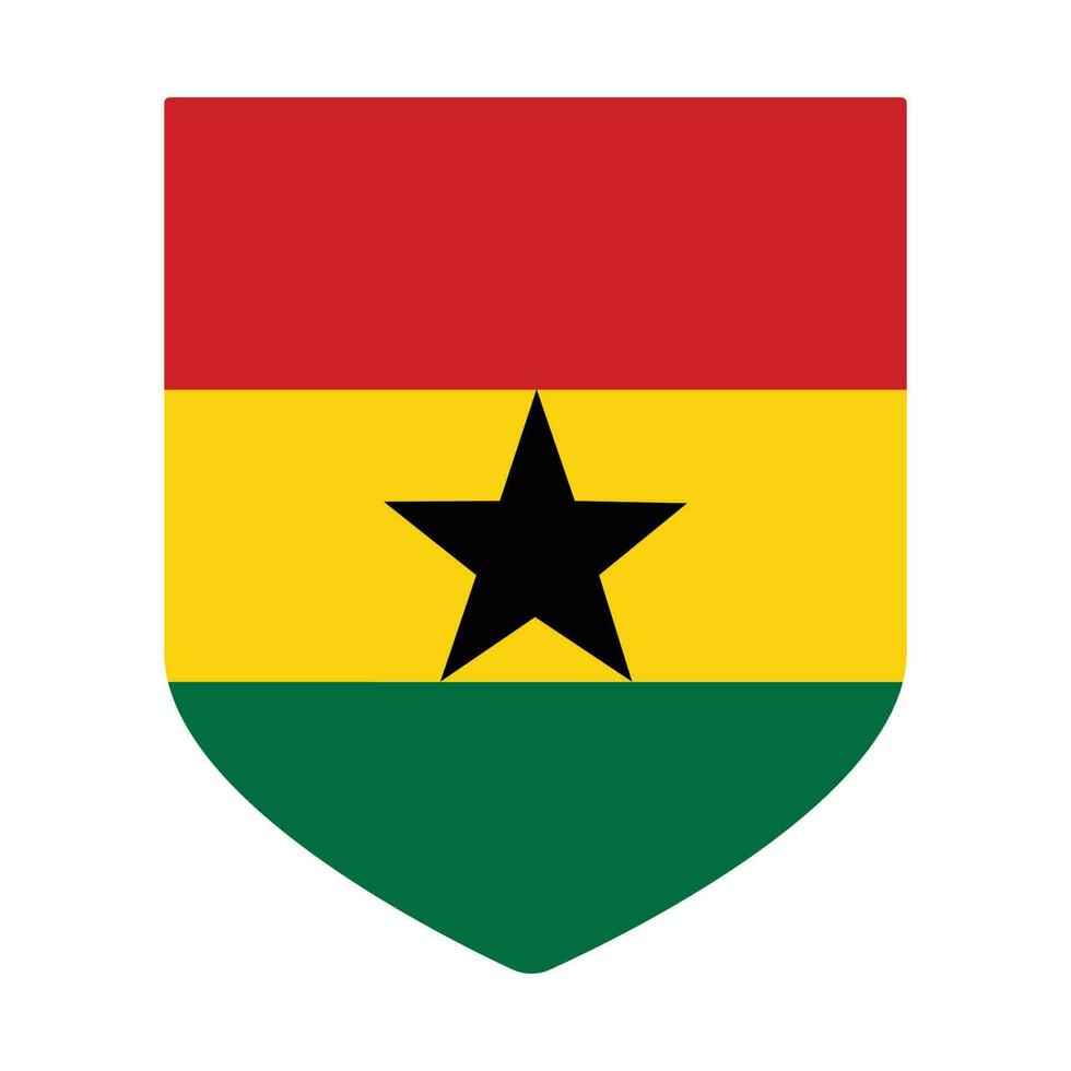 ghana flagga. flagga av ghana i design form vektor