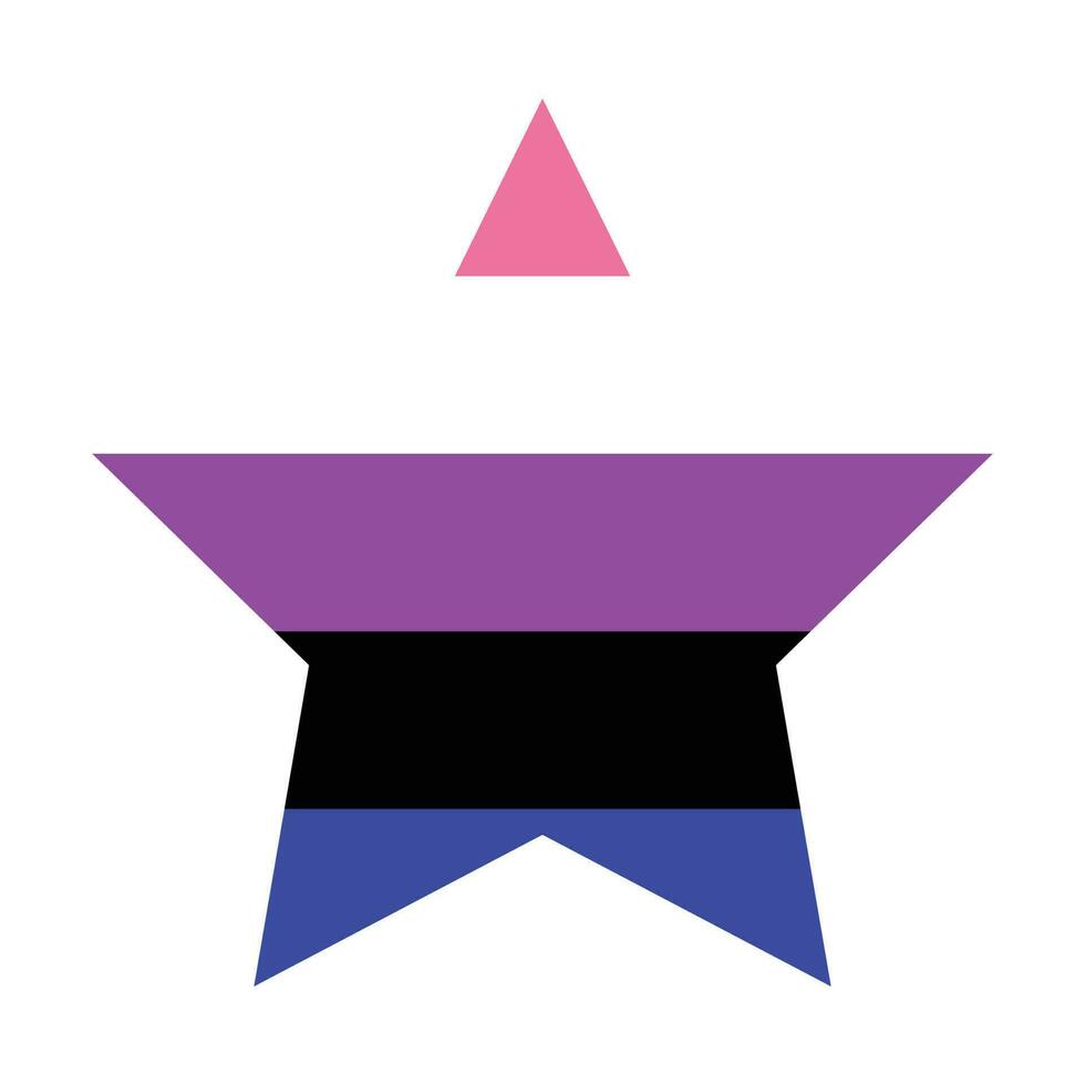 Genderfluid Stolz Flagge. lgbt Stolz Flagge vektor