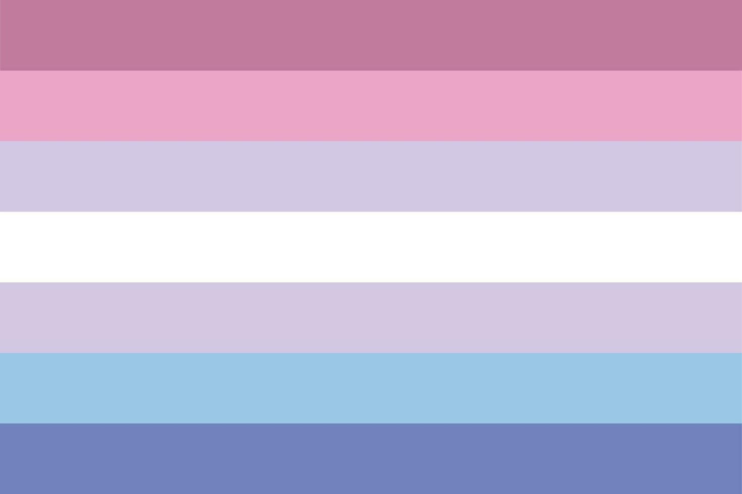 bigender Stolz Flagge. Gegenwart von Wer identifizieren wie beide männlich und weiblich vektor