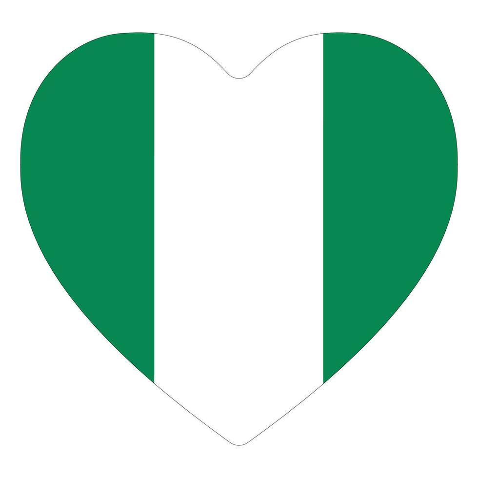 nigerian flagga. flagga av nigeria i design form vektor