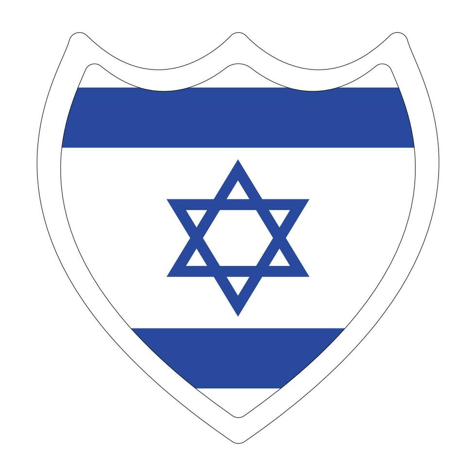 Israel flagga. flagga av Israel i design form vektor