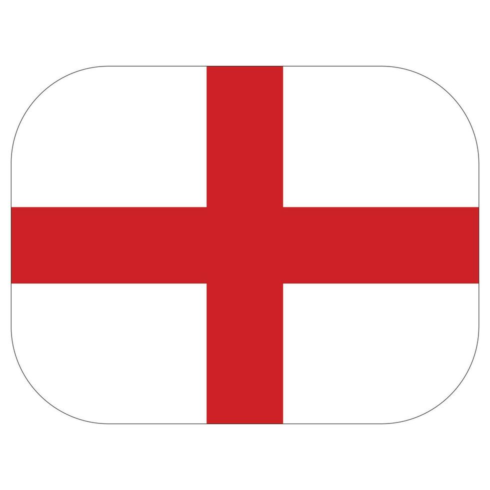 flagga av england. England flagga i form vektor