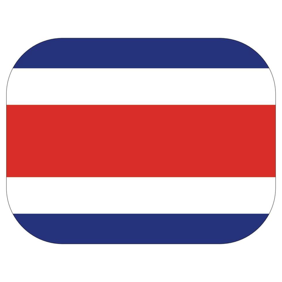 Costa Rica Flagge. Flagge von Costa Rica im Design gestalten vektor