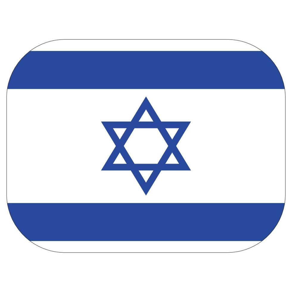 Israel flagga. flagga av Israel i design form vektor
