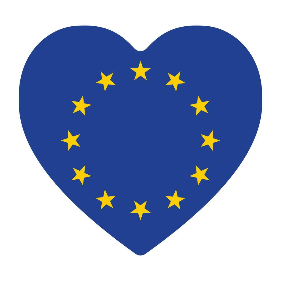 Flagge von Europa. europäisch Union. EU Flagge im Design gestalten vektor