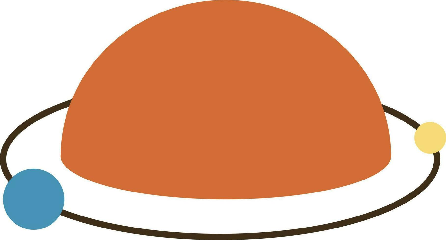 Logo zum Planetarium, Planet und Solar- System, Astronomie vektor