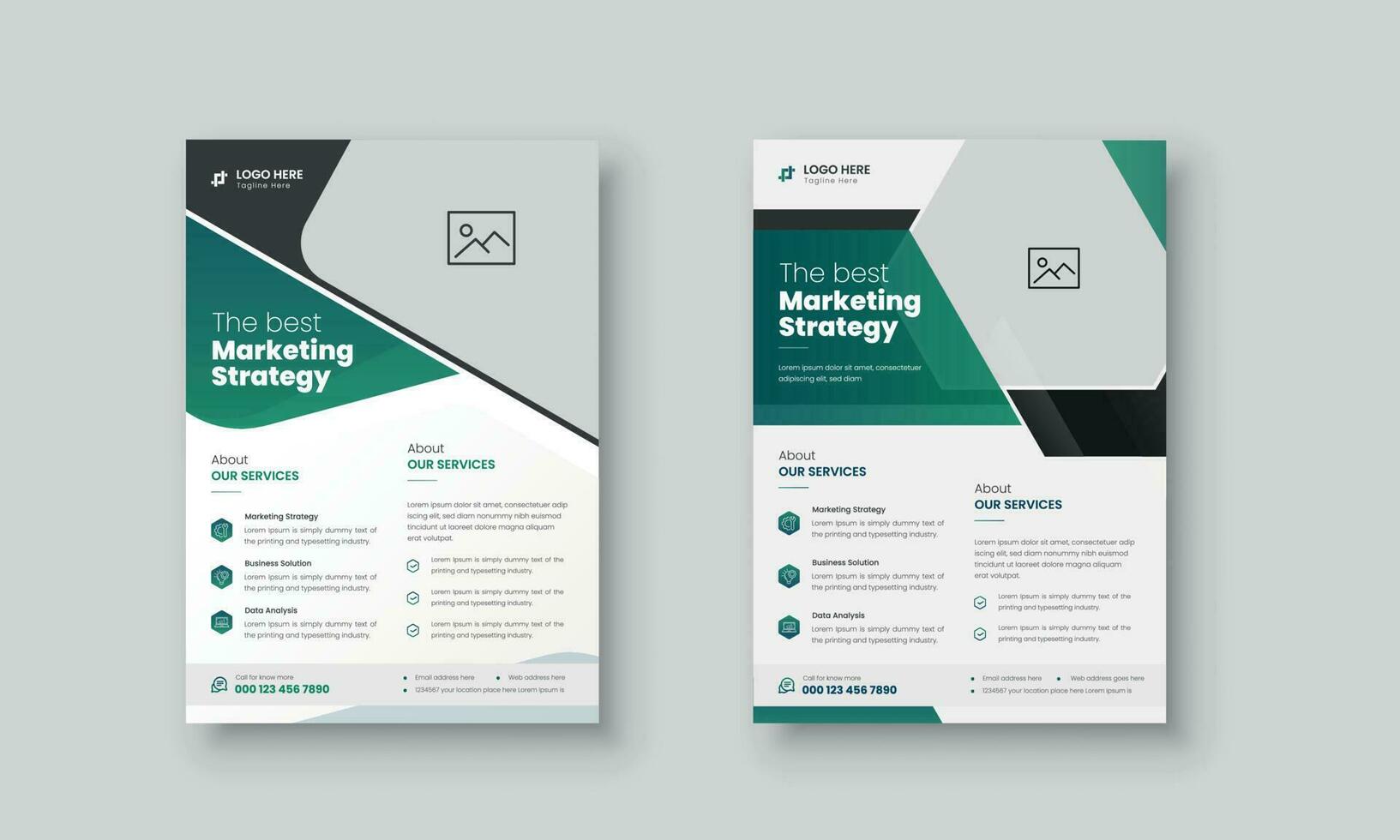 modern korporativ Geschäft Flyer Design Vorlage oder Mehrzweck Broschüre Startseite Design zum Agentur vektor