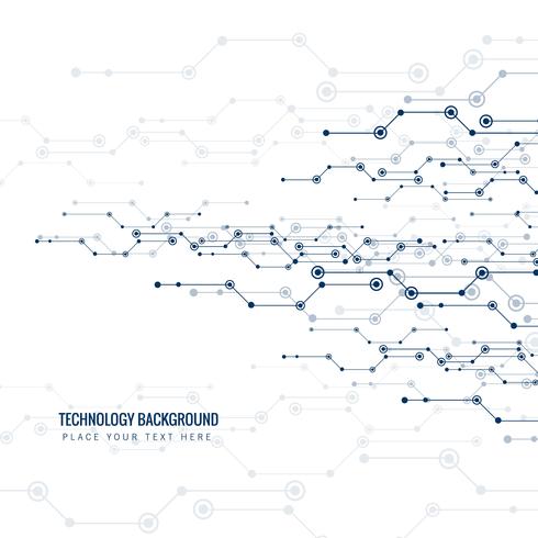 Abstrakt kretskort för teknologisk bakgrund vektor