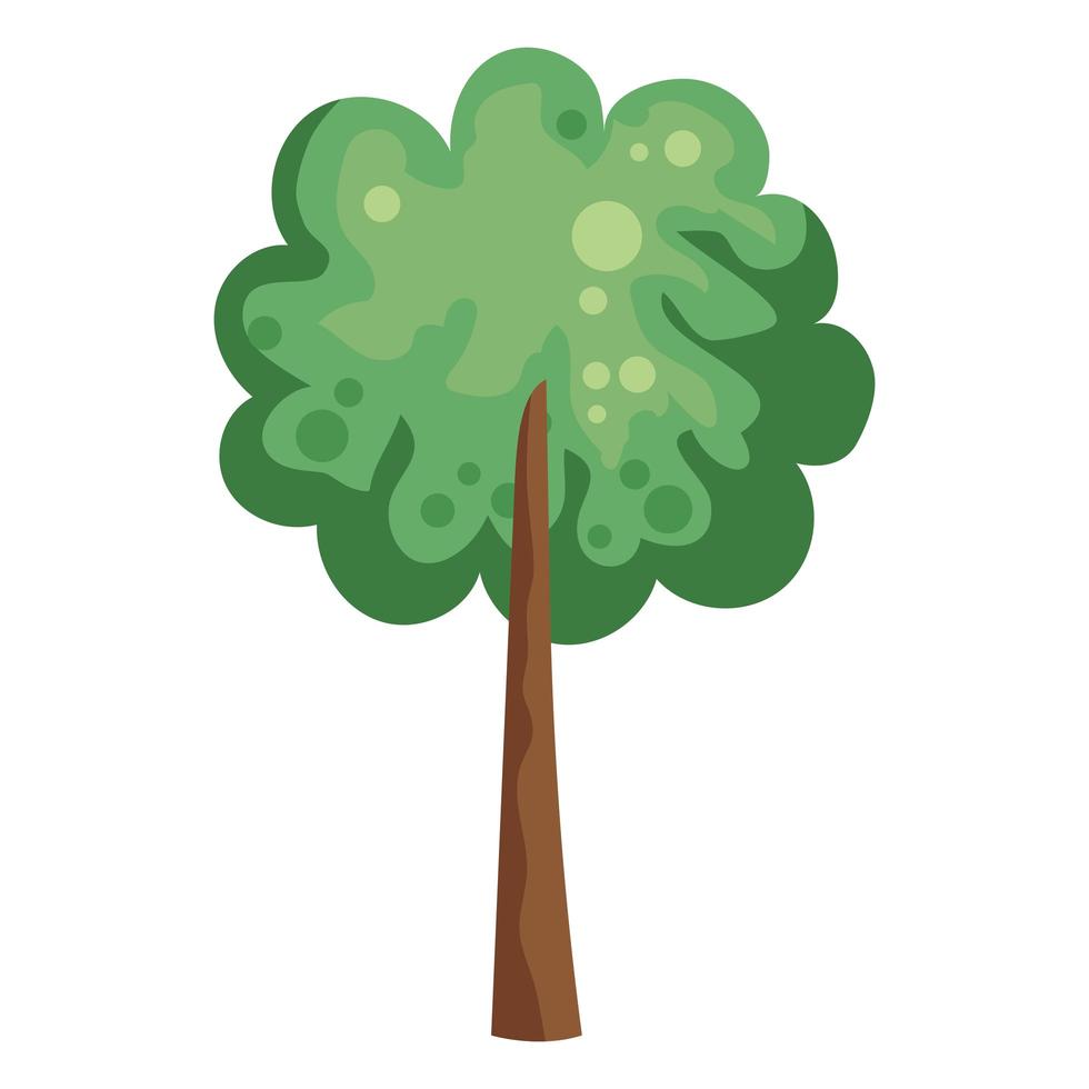 grön trädväxt vektor
