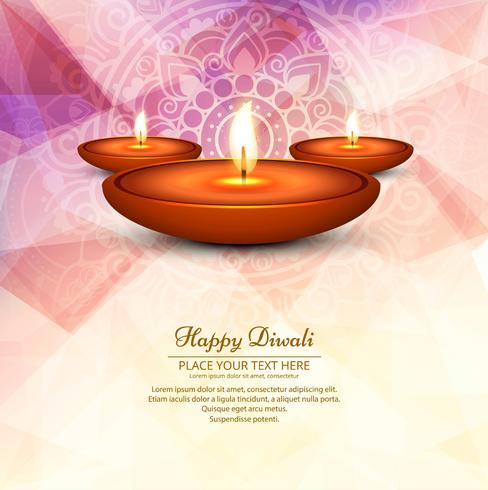 Modern vacker diwali modern design vektor