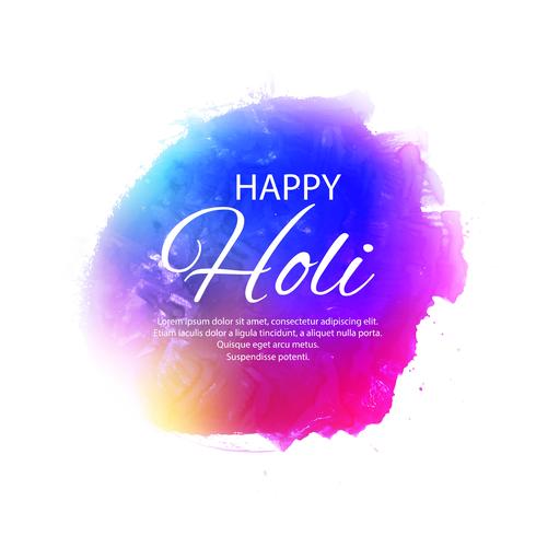 Illustration des abstrakten bunten glücklichen Holi-Hintergrundes vektor