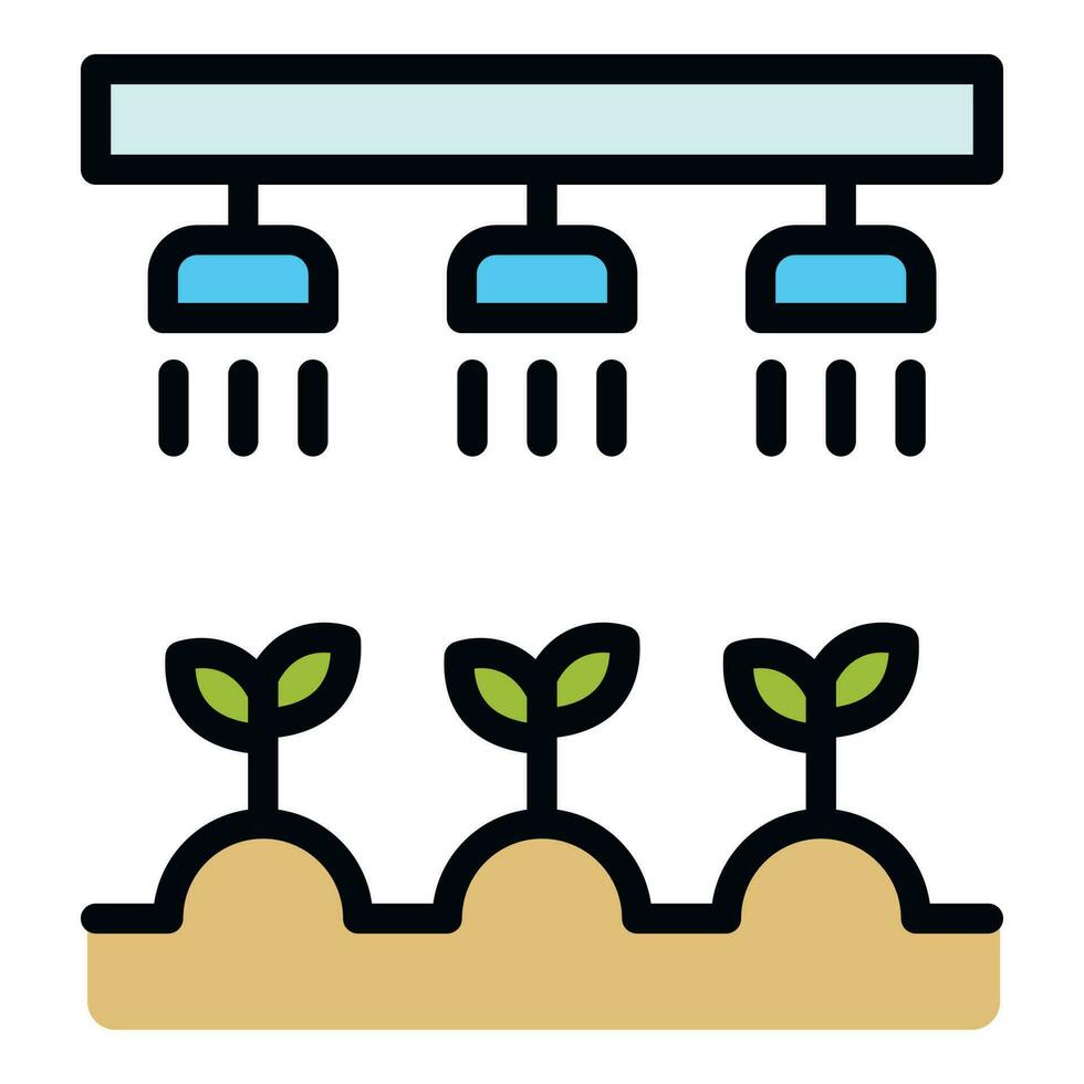 smart besprutning systemet ikon vektor platt