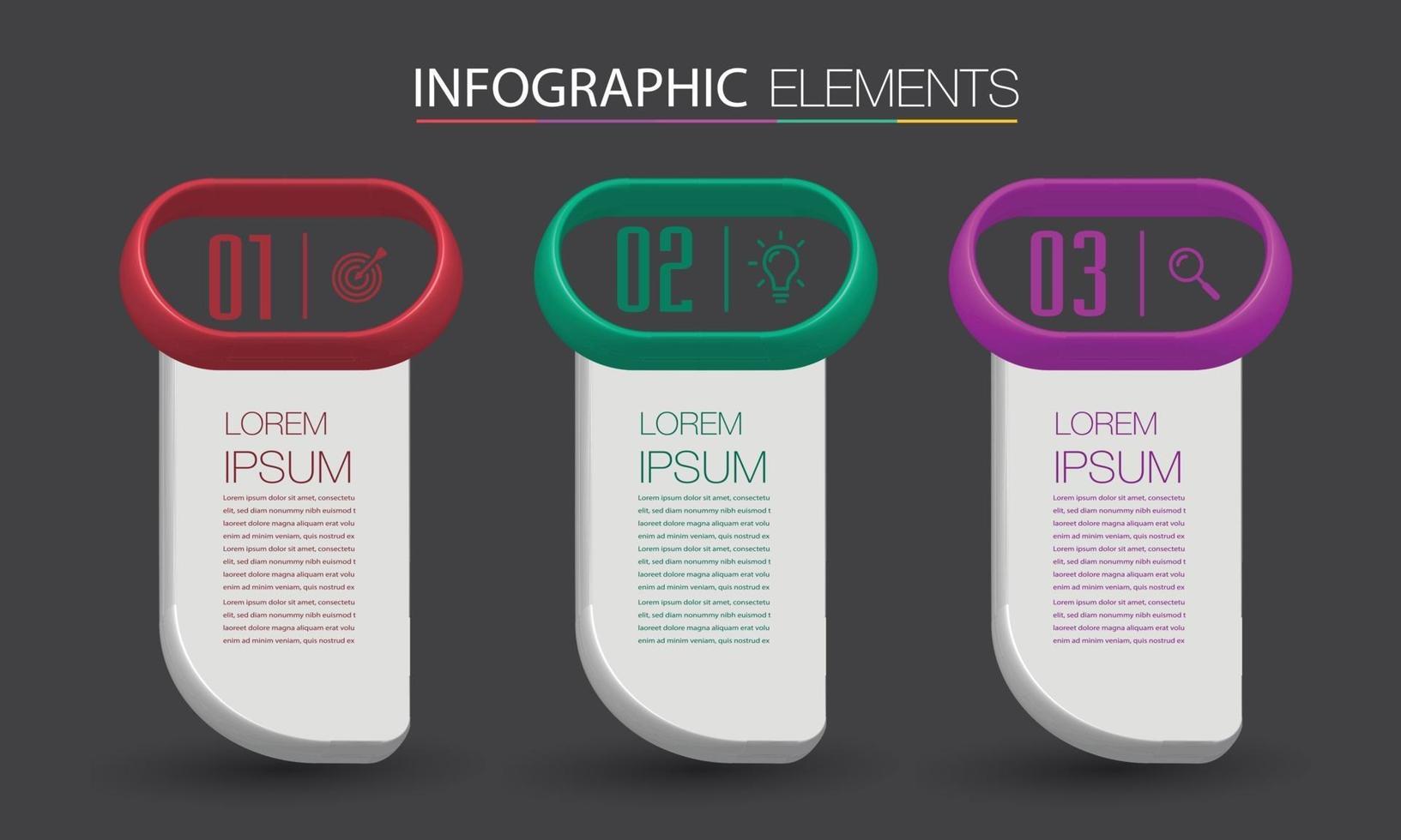 moderne Textfeldvorlage Banner Infografiken vektor