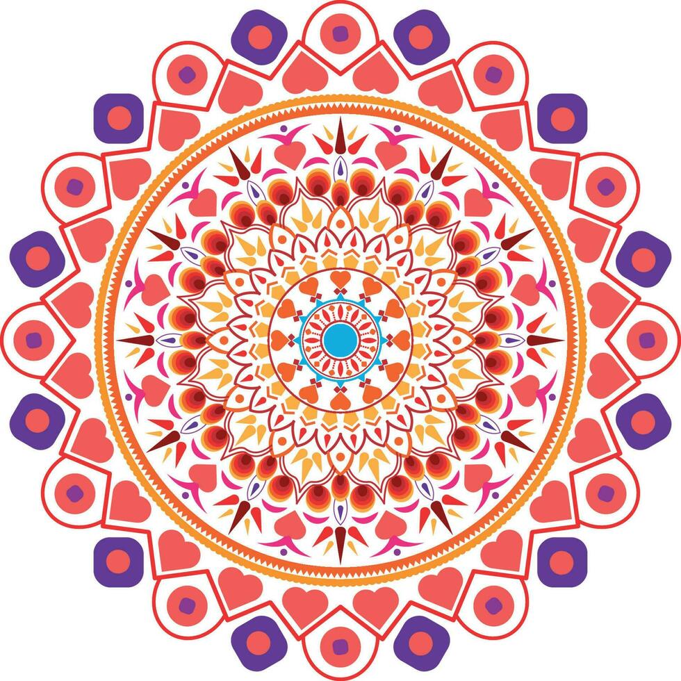 Blumen- und elegant Mandala Design Vorlage vektor