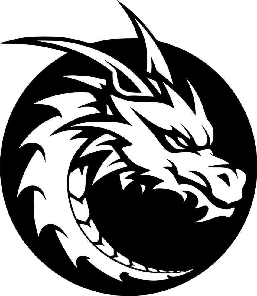 drake - minimalistisk och platt logotyp - vektor illustration