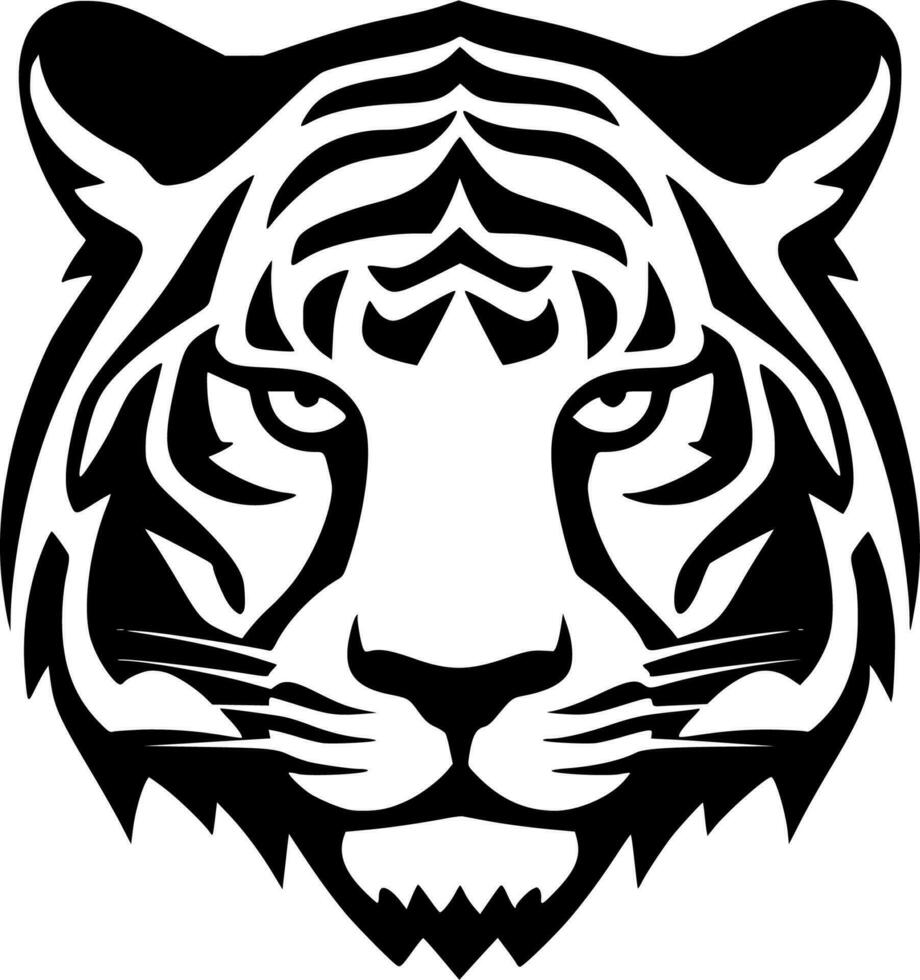 Tiger, minimalistisch und einfach Silhouette - - Vektor Illustration