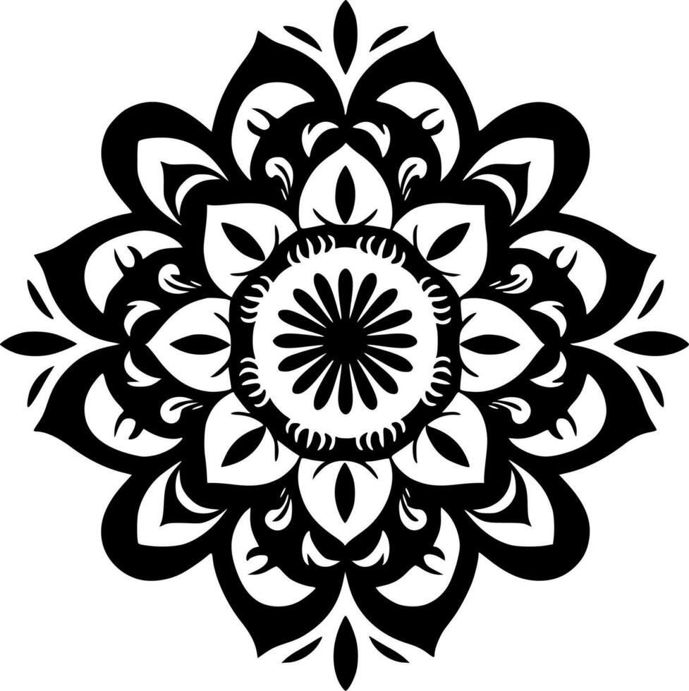 Mandala - - hoch Qualität Vektor Logo - - Vektor Illustration Ideal zum T-Shirt Grafik