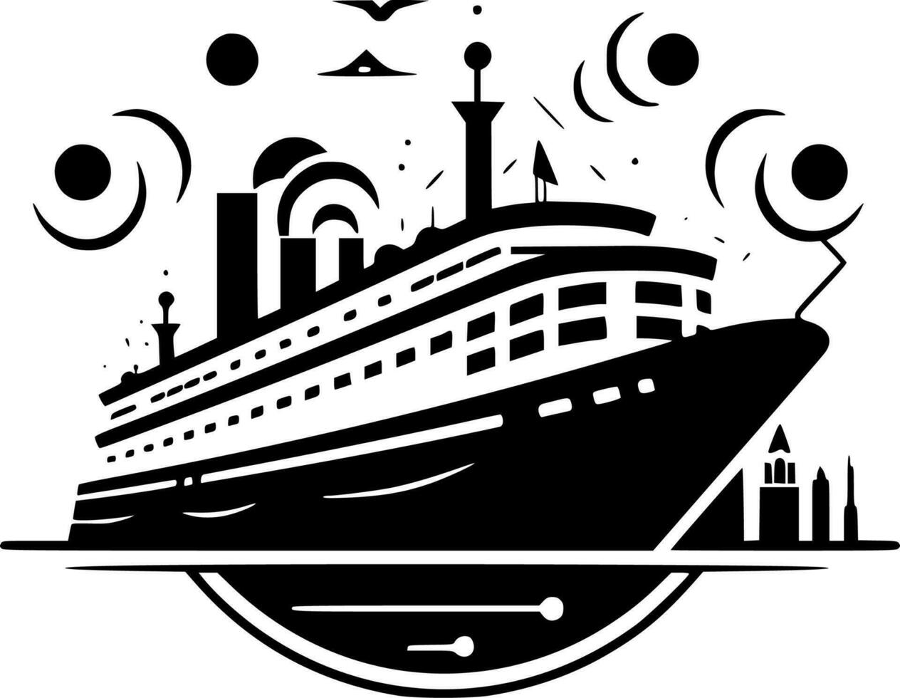 Kreuzfahrt - - hoch Qualität Vektor Logo - - Vektor Illustration Ideal zum T-Shirt Grafik