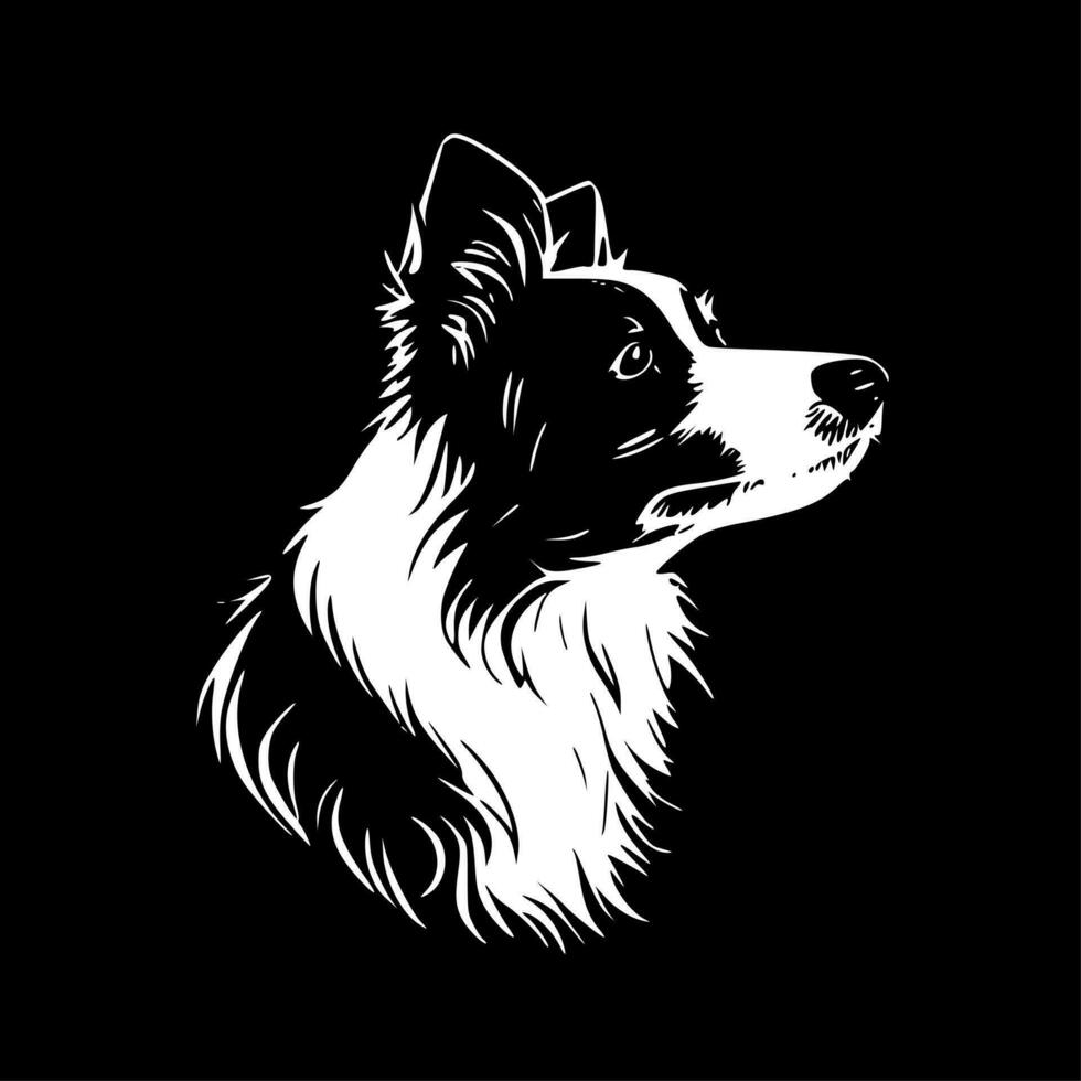 gräns collie - hög kvalitet vektor logotyp - vektor illustration idealisk för t-shirt grafisk