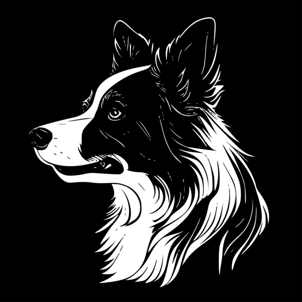 gräns collie - hög kvalitet vektor logotyp - vektor illustration idealisk för t-shirt grafisk