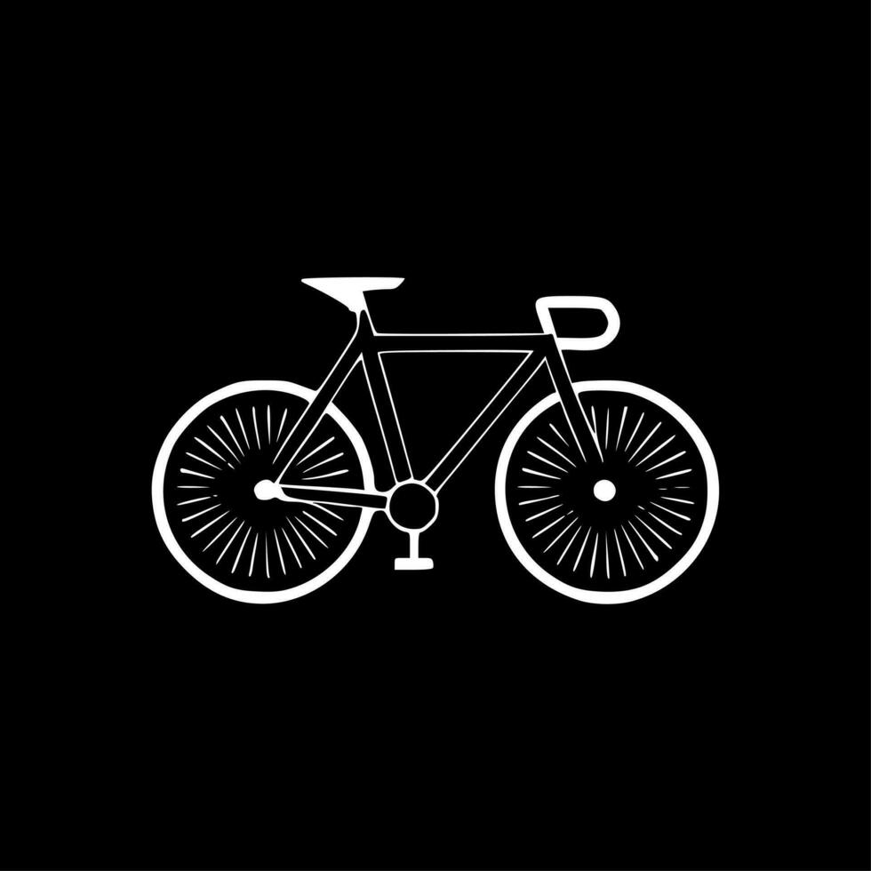 Fahrrad, minimalistisch und einfach Silhouette - - Vektor Illustration