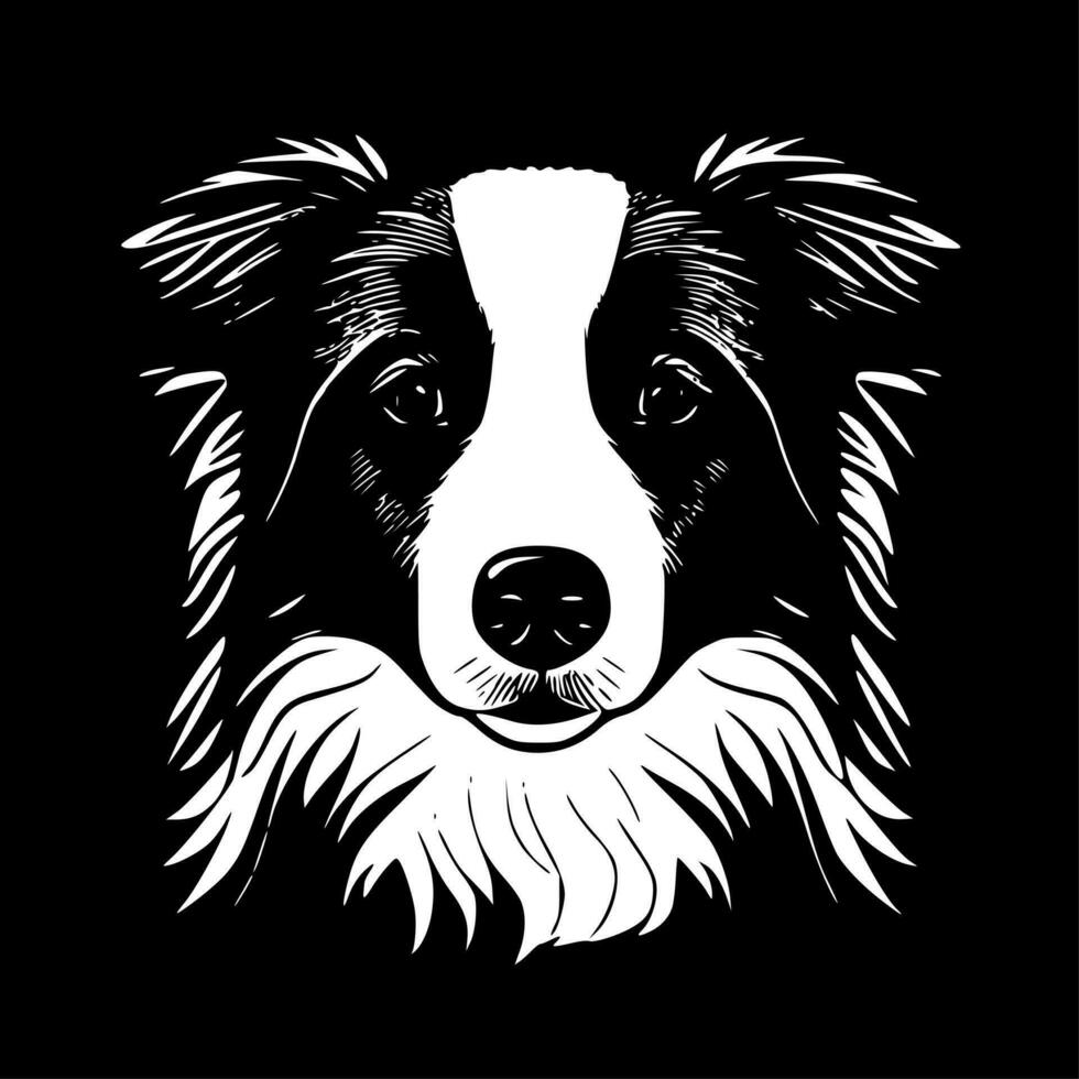 gräns collie - hög kvalitet vektor logotyp - vektor illustration idealisk för t-shirt grafisk