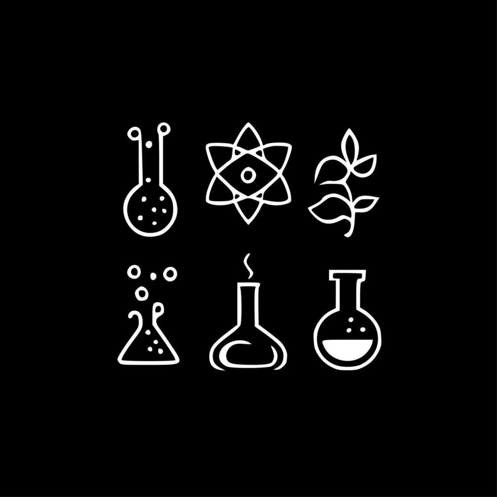 Wissenschaft, schwarz und Weiß Vektor Illustration