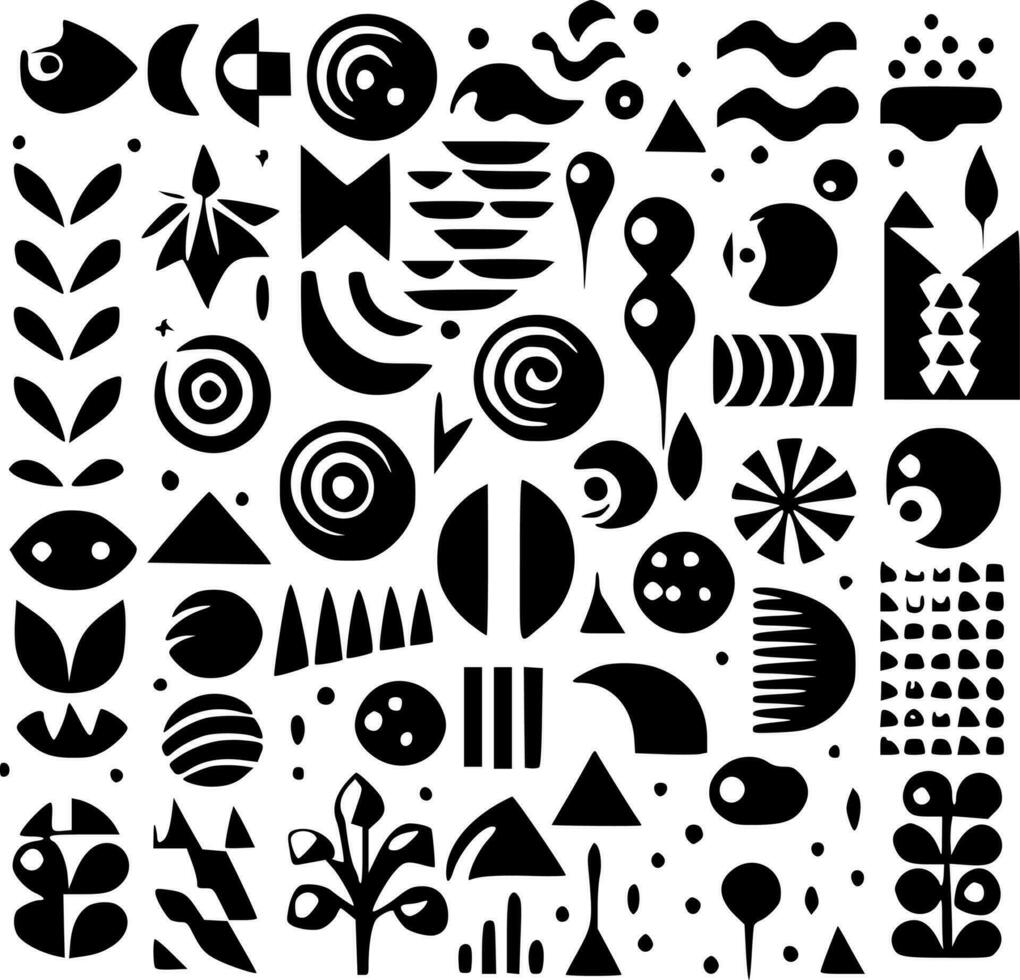mönster - minimalistisk och platt logotyp - vektor illustration