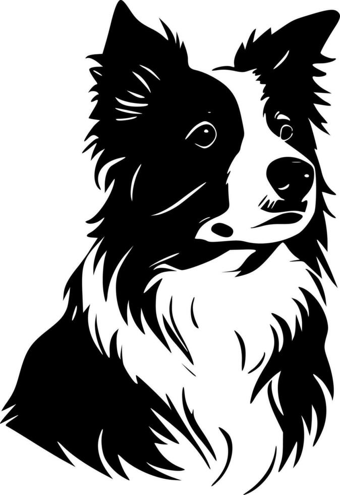 gräns collie - hög kvalitet vektor logotyp - vektor illustration idealisk för t-shirt grafisk