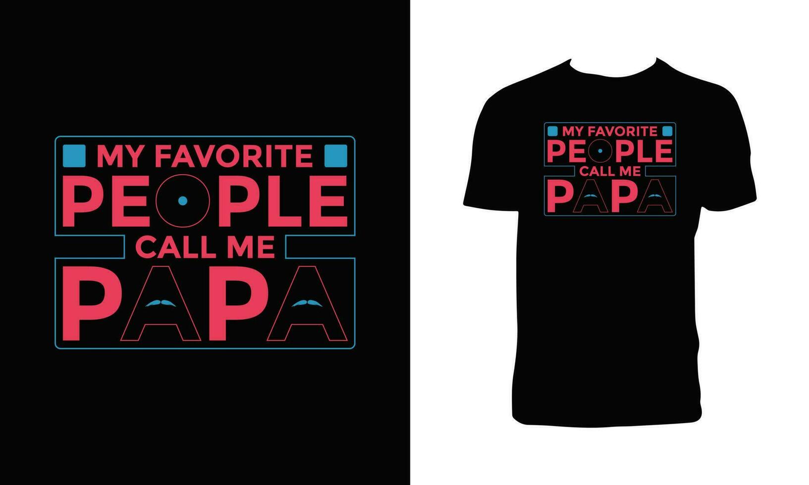 pappa typografi t-shirt design. vektor