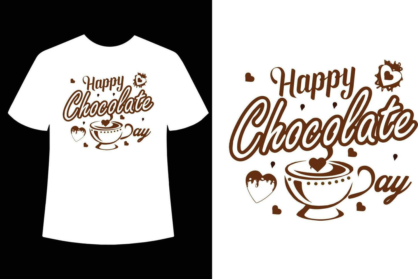 Schokolade Tag t Hemd Design Vektor Datei