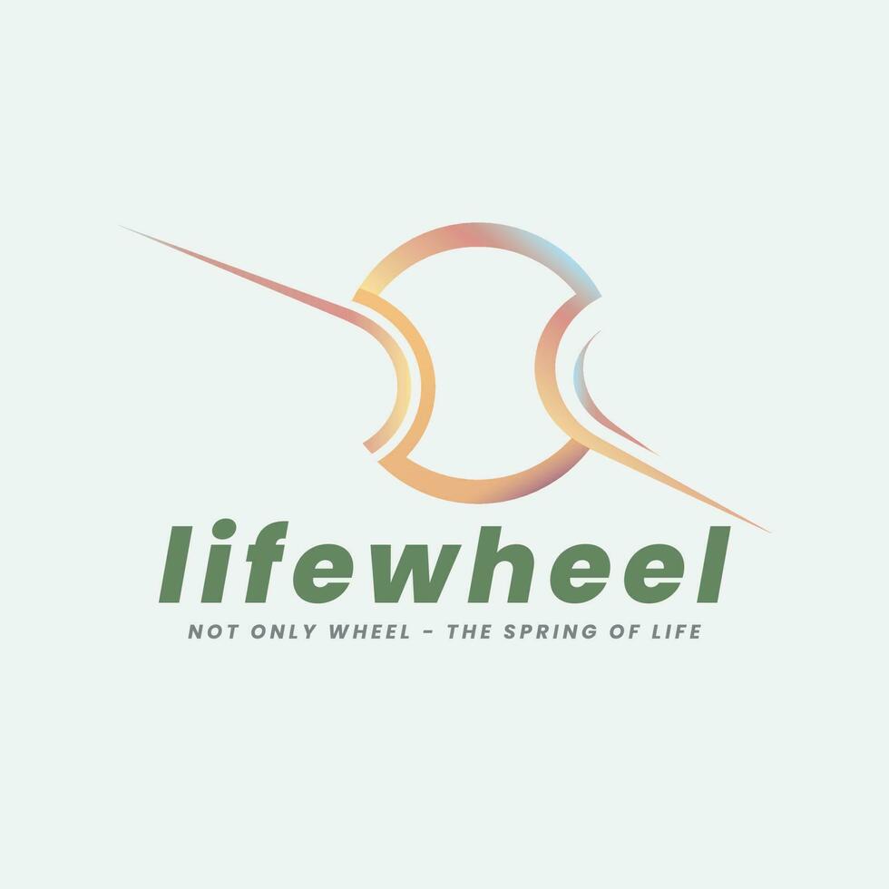 legendary liv hjul kör logotyp vektor