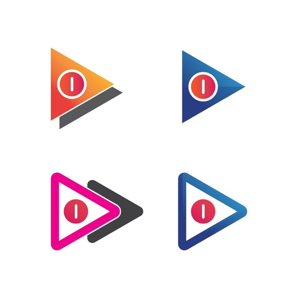 Pfeile Vektor-Illustration Symbol Logo Vorlage Design-Technologie vektor