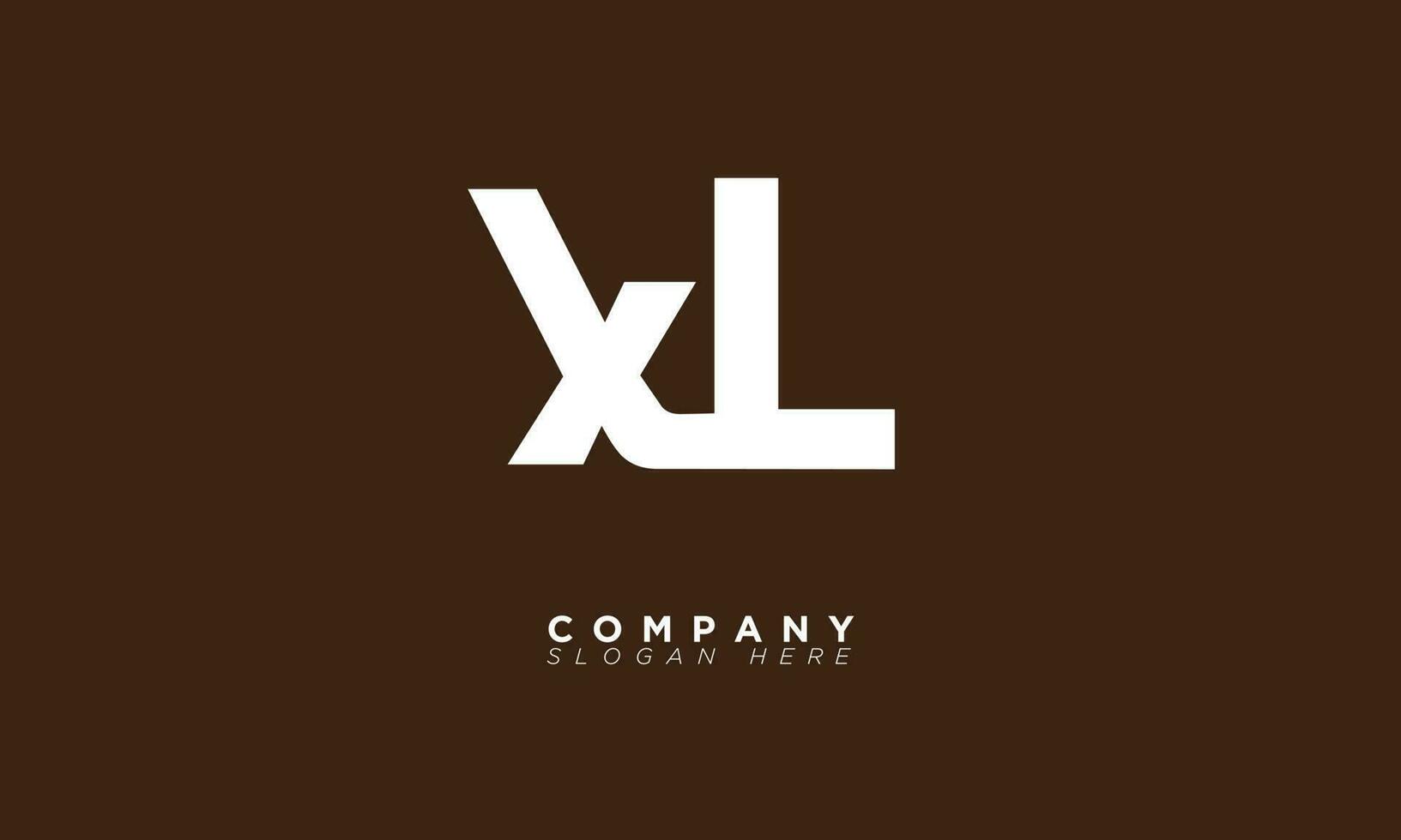 xl Alphabet Briefe Initialen Monogramm Logo lx, x und l vektor