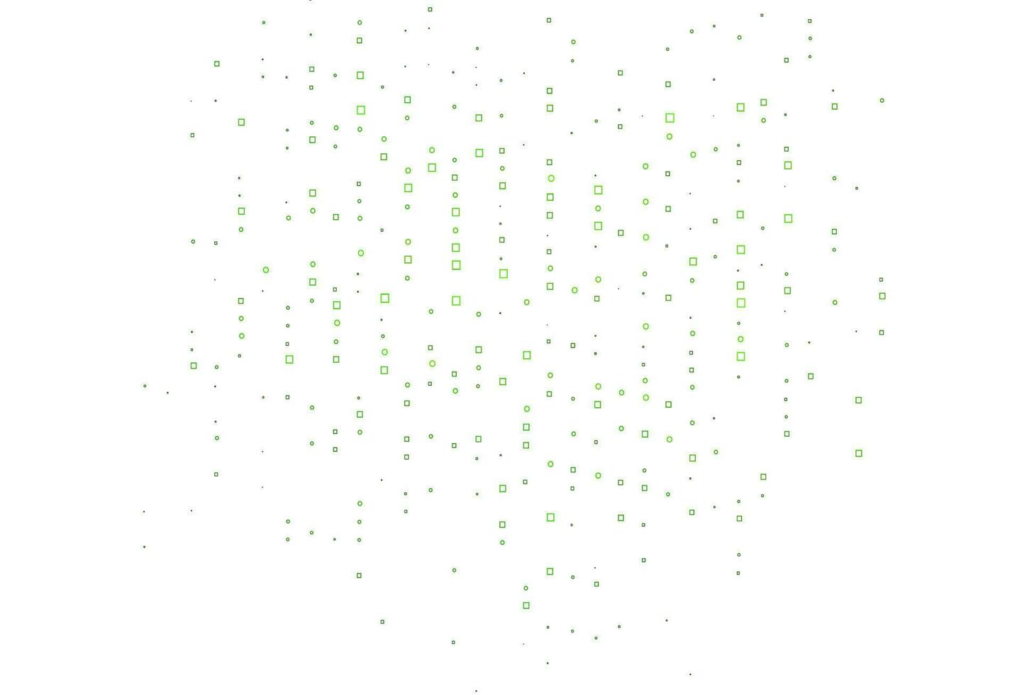 hellgrüner Vektorhintergrund mit Linien, Rechtecken. vektor