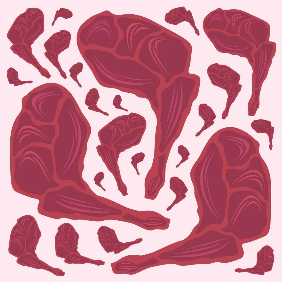 Hammelfleisch Vektor Illustration zum Grafik Design und dekorativ Element