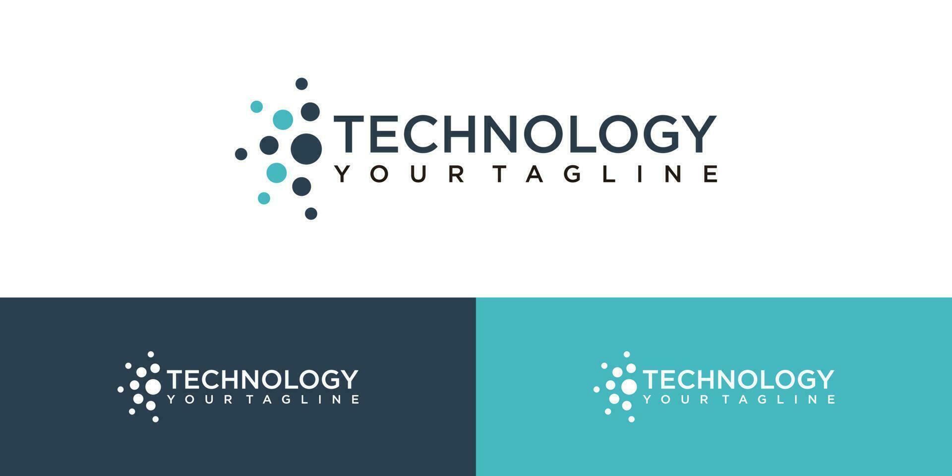 Logo Technologie zum Geschäft, kreativ Technologie Symbole zum Firmen, Logos von Digital Konzepte und Kreise, Verbindungen und Netzwerke Symbole, Energie und Molekül Vektor, Technik Logo Design. vektor