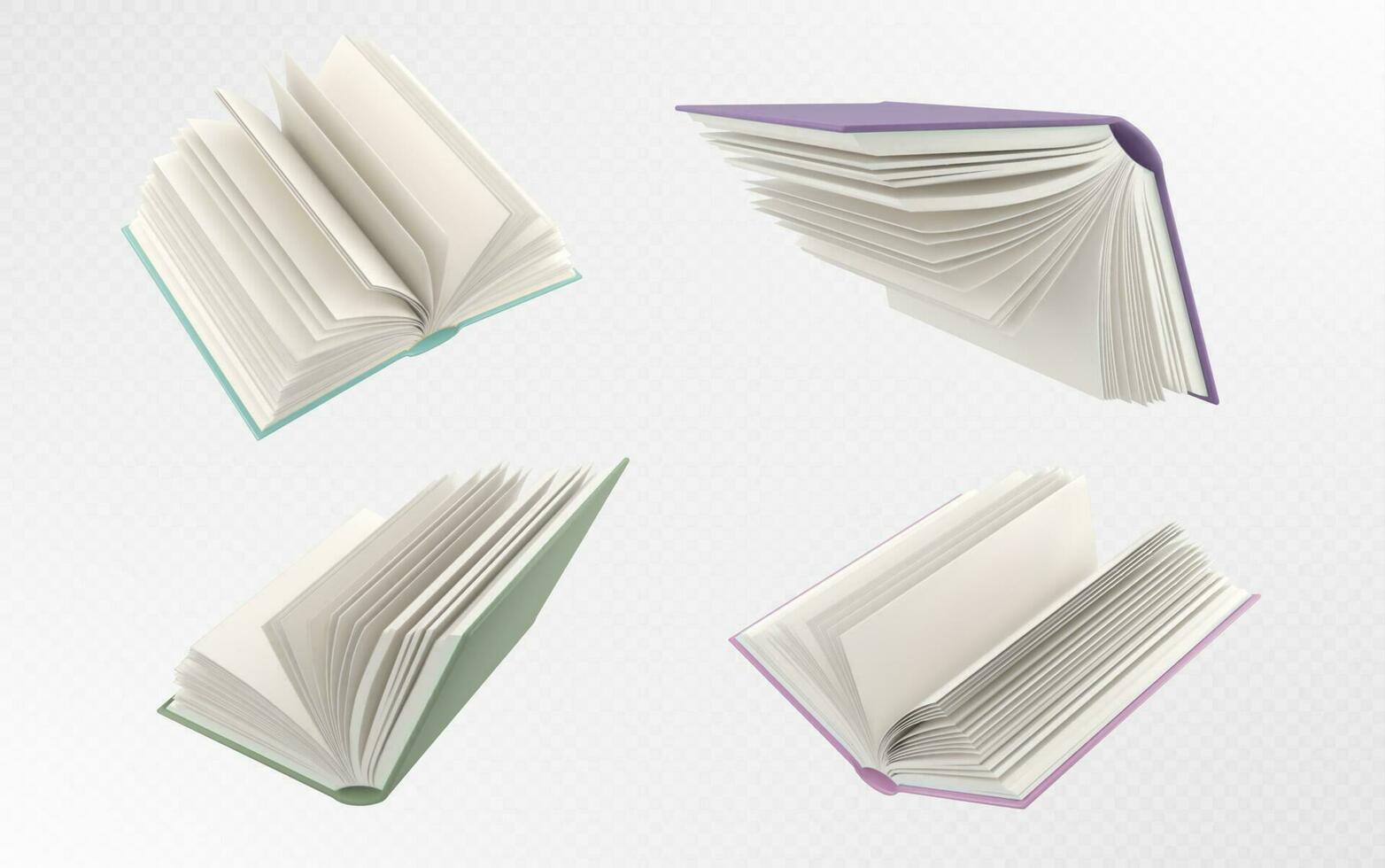 öppen flyga skola papper bok vektor illustration