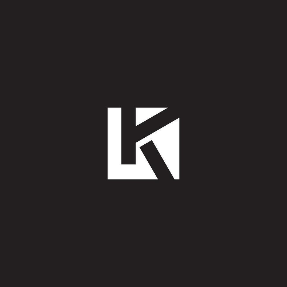 k logotyp ikon design mall element vektor