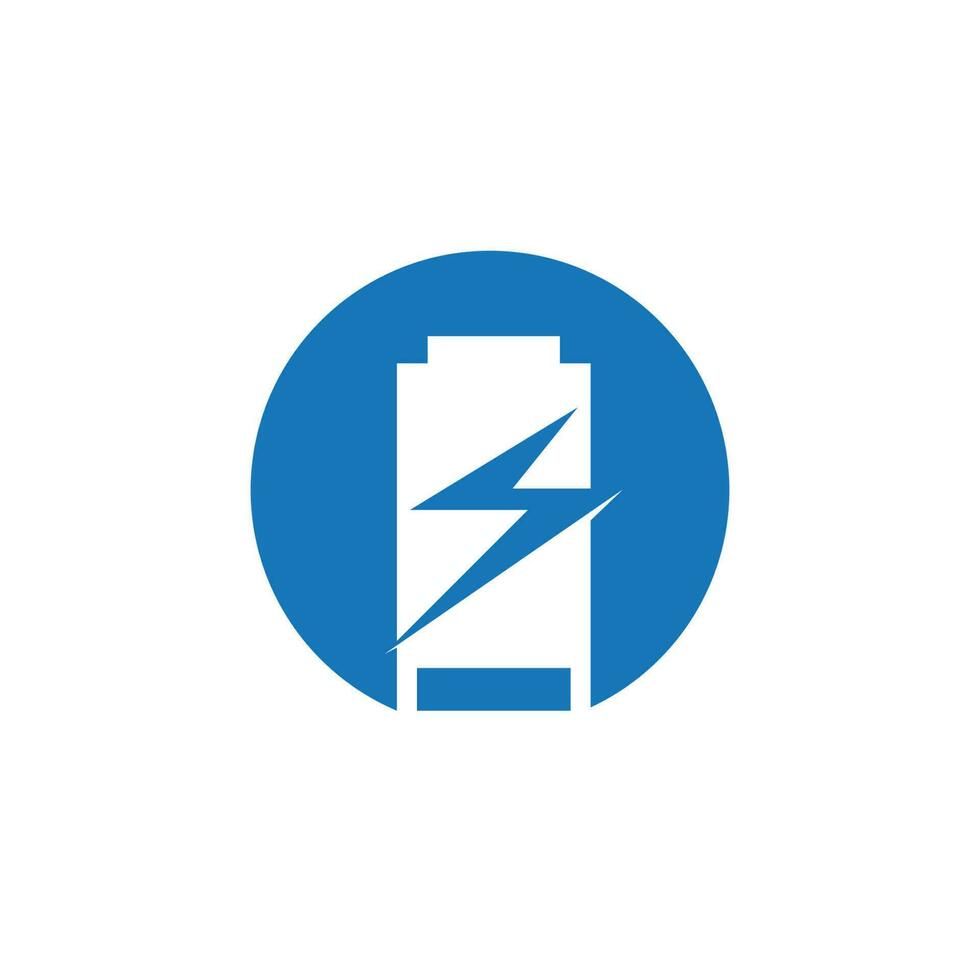 kraft batteri energi logotyp vektor illustration