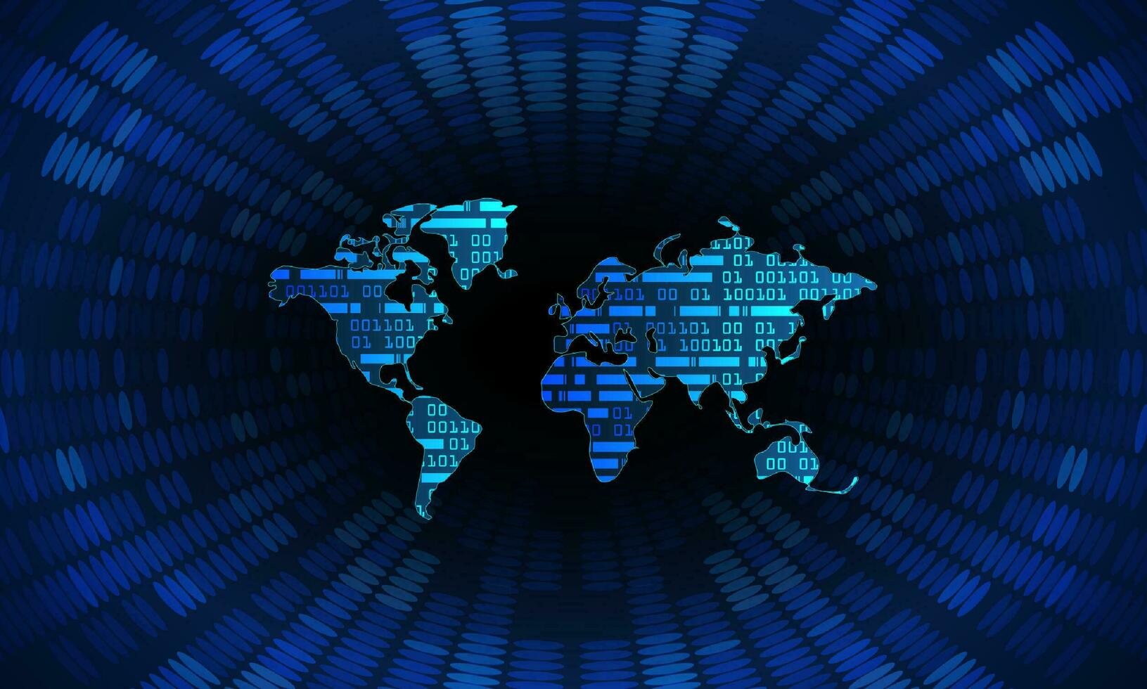 modern Cybersäkerhet teknologi bakgrund med värld Karta vektor