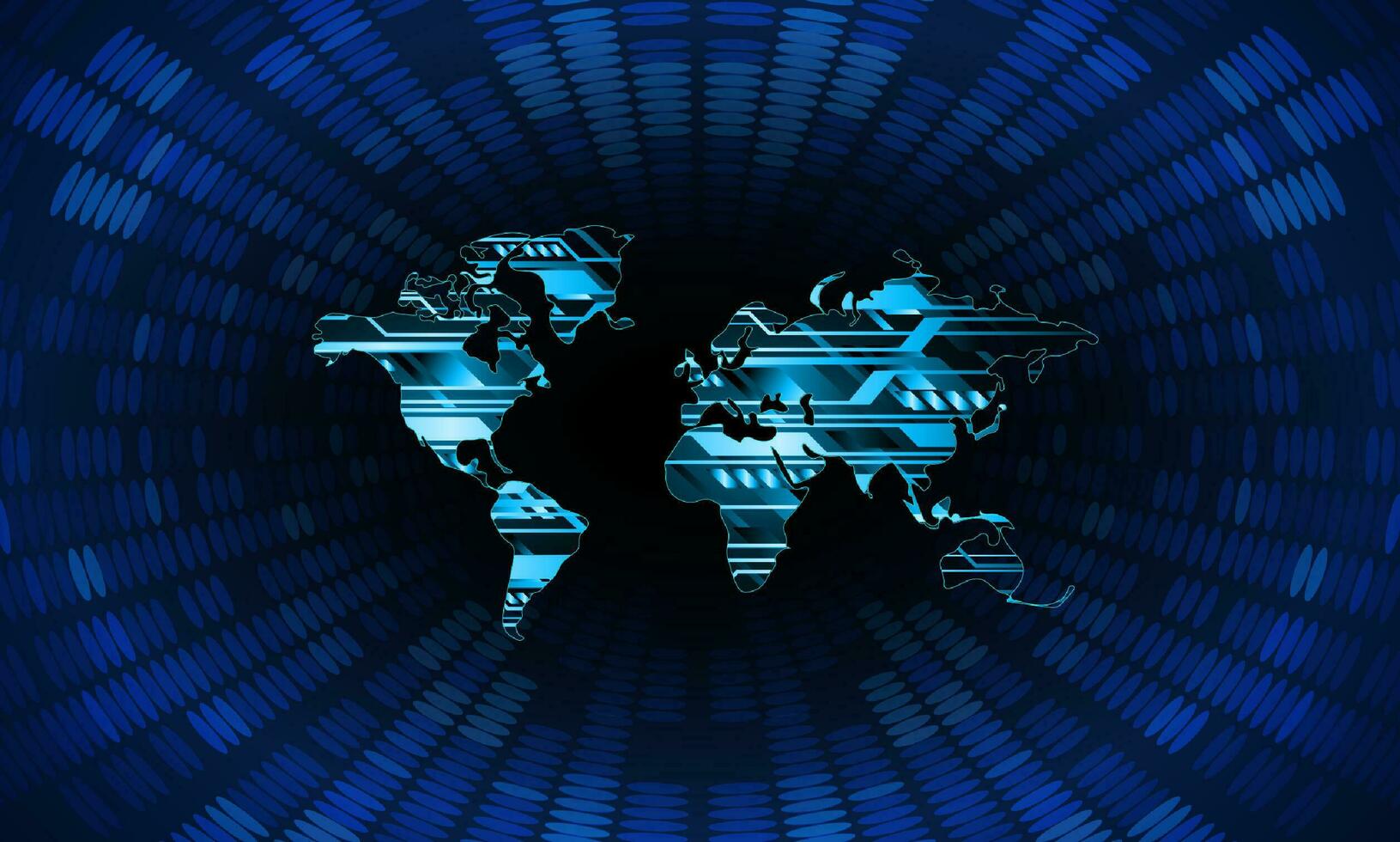 modern Internet-Sicherheit Technologie Hintergrund mit Welt Karte vektor
