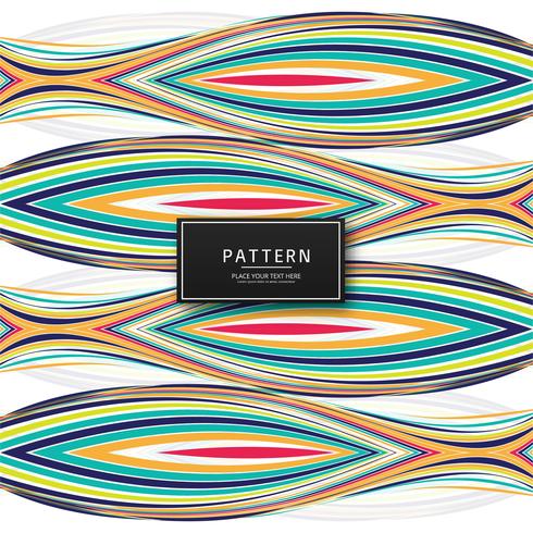 Modern färgstarka linjer mönster bakgrunds illustration vektor
