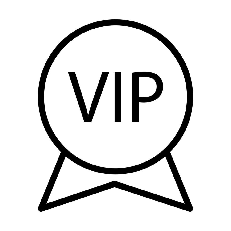 VIP-Symbolvektor für Grafikdesign, Logo, Website, soziale Medien, mobile App, ui vektor