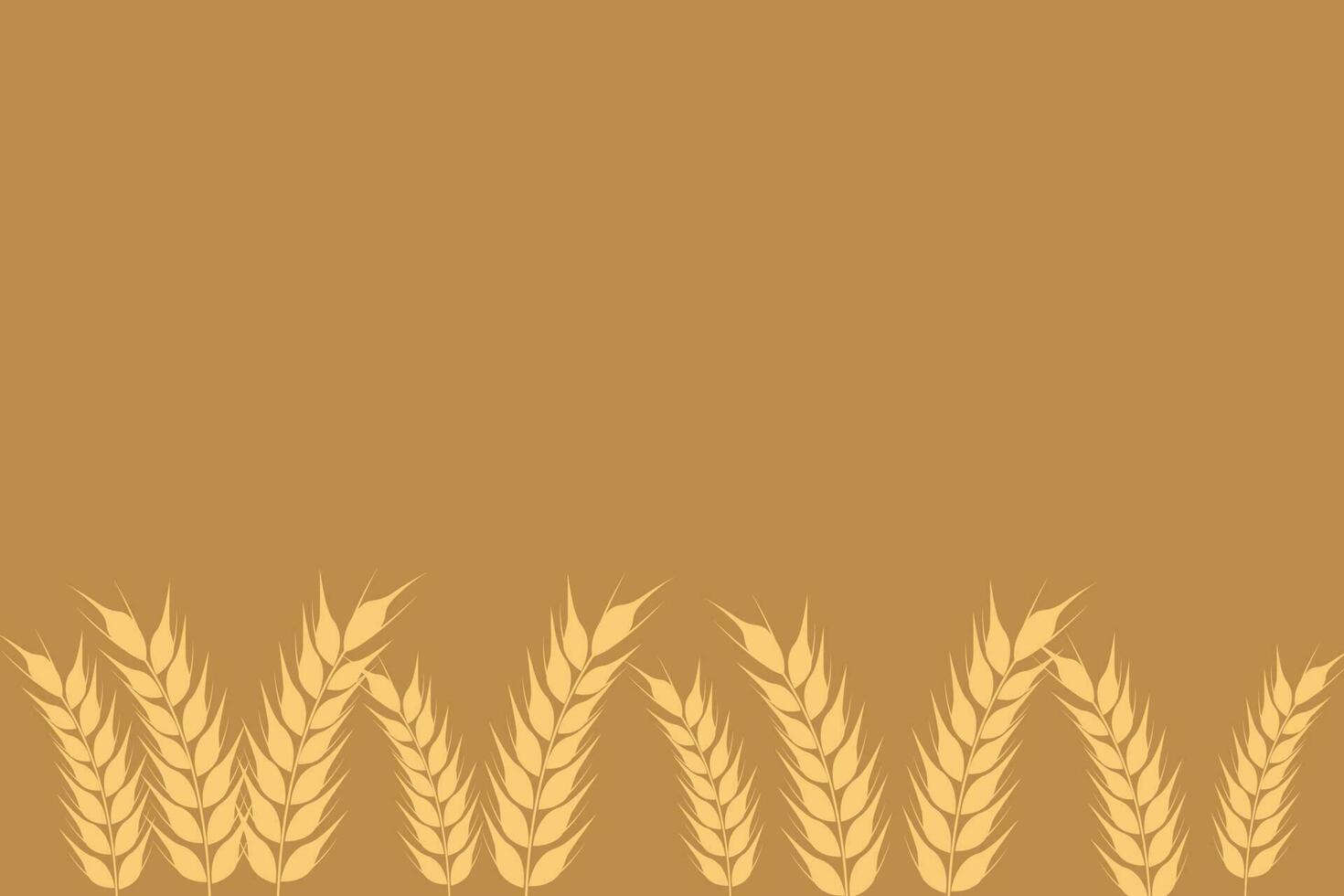 sammlung goldener reifer weizenährchen. landwirtschaftliches Symbol, Mehlproduktion. Vektorsilhouette von Weizen. vektor