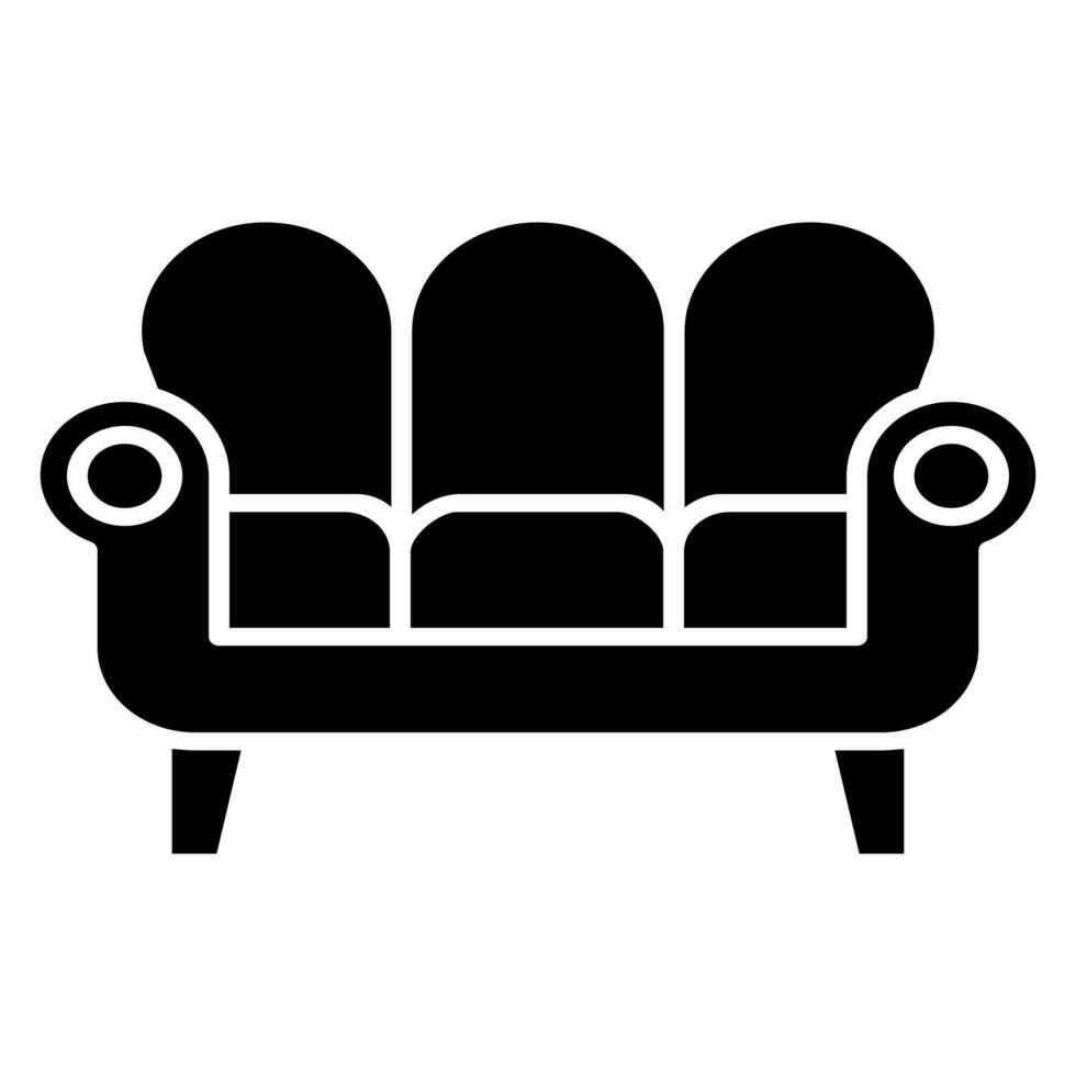Möbel Symbol Vektor. Sessel Illustration unterzeichnen. Sofa Symbol oder Logo. vektor